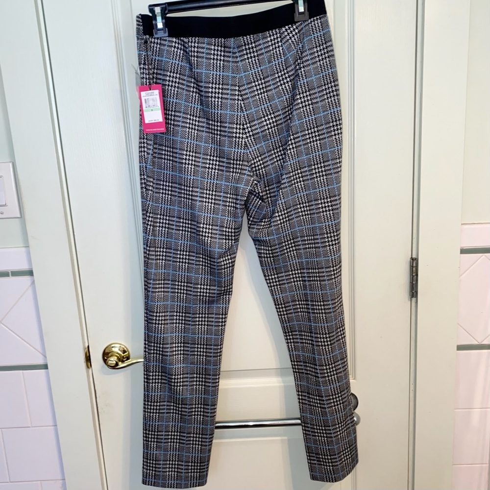 Vince Camuto Plaid Ankle Skinny Pants - Picture 3 of 4